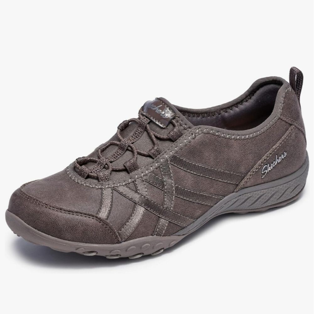 Skechers Women's Breathe Easy Days End Sneakers, Brown Taupe, Sz 7